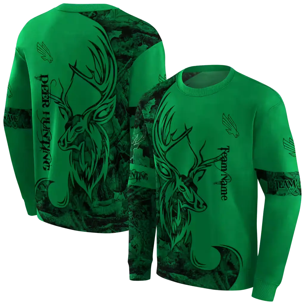 personalized north texas mean green deer silhouette green hoodie premium grade personalized north texas mean green deer silhouette green hoodie premium grade