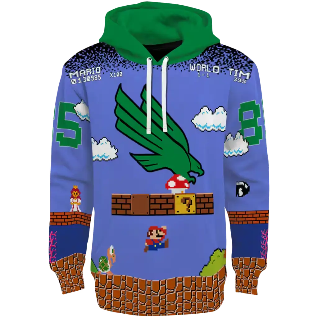 personalized north texas mean green mario blue black hoodie best selling personalized north texas mean green mario blue black hoodie best selling