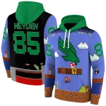 personalized north texas mean green mario blue black hoodie best selling