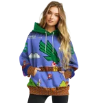 personalized north texas mean green mario blue black hoodie best selling