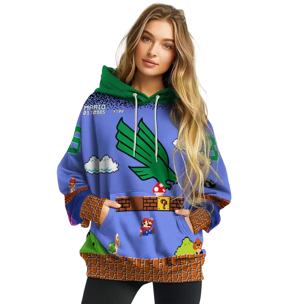 personalized north texas mean green mario blue black hoodie high quality personalized north texas mean green mario blue black hoodie high quality