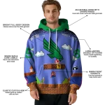 personalized north texas mean green mario blue black hoodie best selling