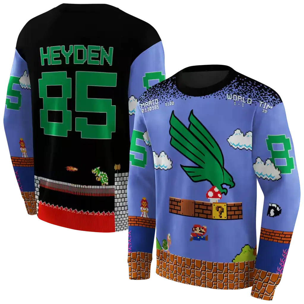 personalized north texas mean green mario blue black hoodie premium grade personalized north texas mean green mario blue black hoodie premium grade