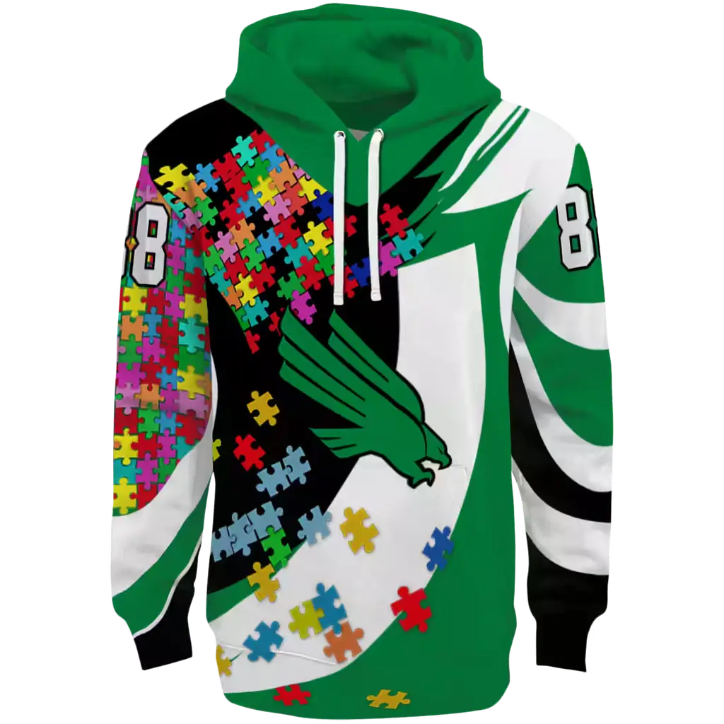 personalized north texas mean green puzzle pieces green hoodie best selling personalized north texas mean green puzzle pieces green hoodie best selling
