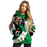 personalized north texas mean green puzzle pieces green hoodie best selling
