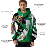 personalized north texas mean green puzzle pieces green hoodie best selling