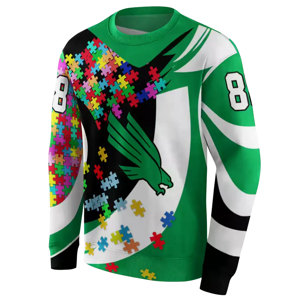 personalized north texas mean green puzzle pieces green hoodie new arrival personalized north texas mean green puzzle pieces green hoodie new arrival