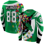 personalized north texas mean green puzzle pieces green hoodie best selling