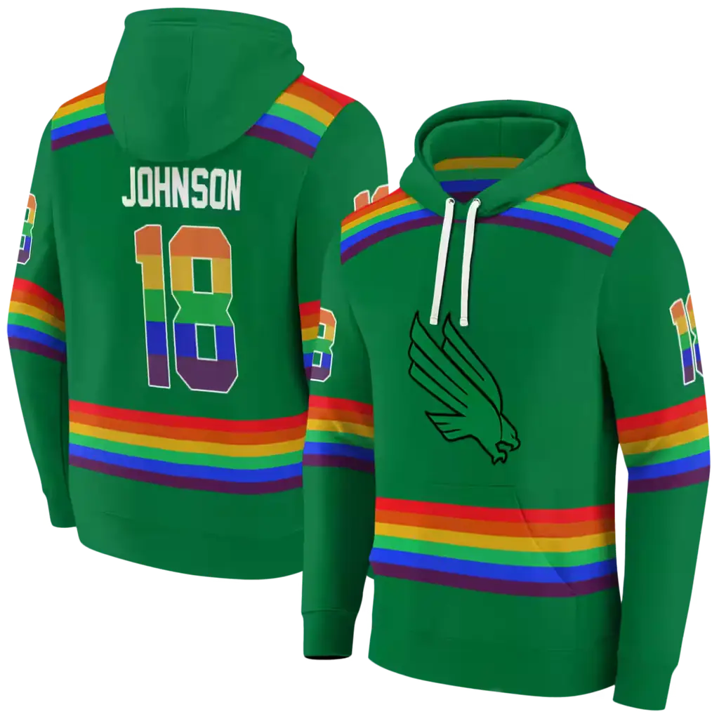 personalized north texas mean green rainbow stripes green hoodie fashion forward personalized north texas mean green rainbow stripes green hoodie fashion forward