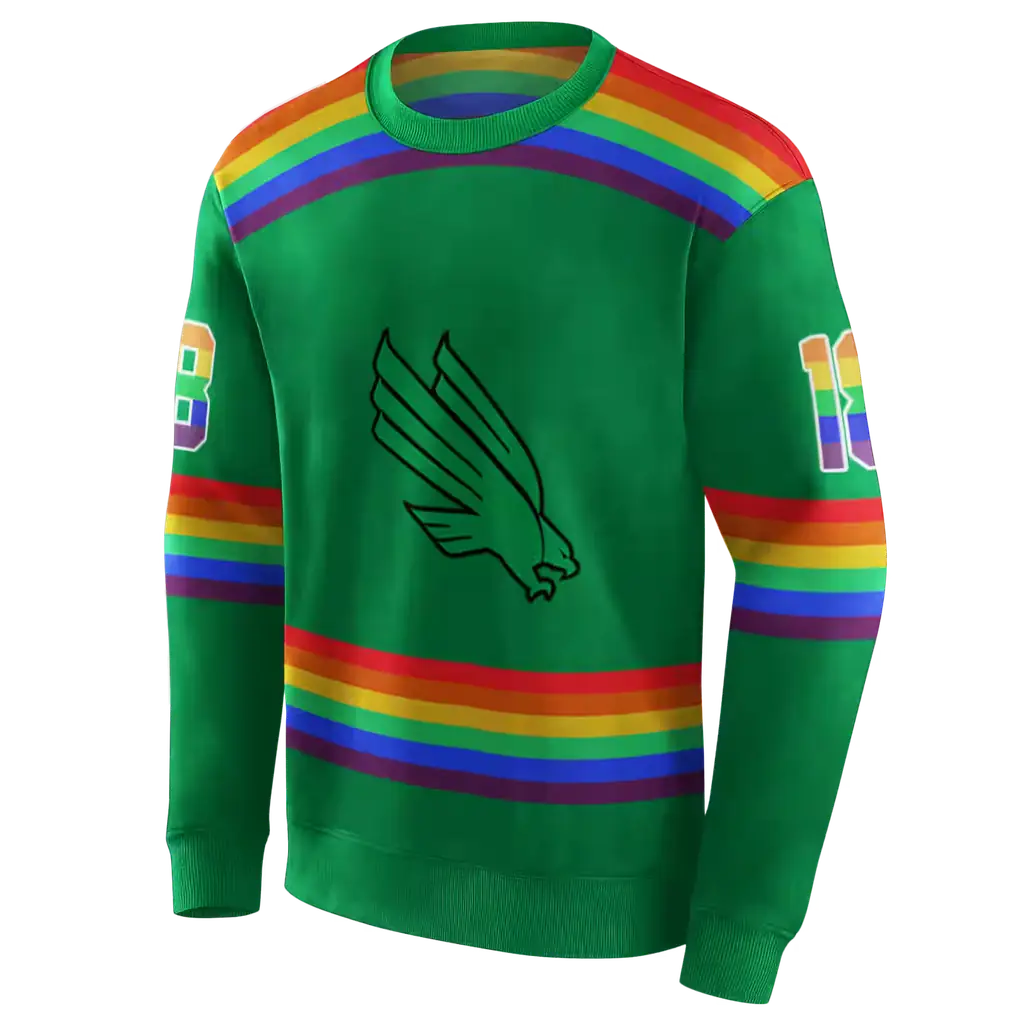 personalized north texas mean green rainbow stripes green hoodie new arrival personalized north texas mean green rainbow stripes green hoodie new arrival