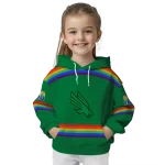 personalized north texas mean green rainbow stripes green hoodie best selling