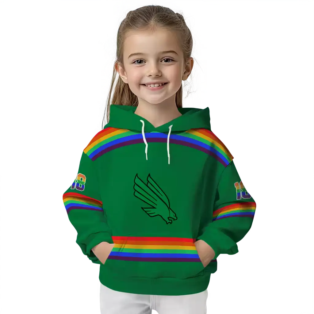 personalized north texas mean green rainbow stripes green hoodie top rated personalized north texas mean green rainbow stripes green hoodie top rated