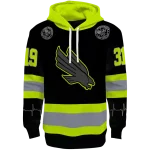 personalized north texas mean green safety motif black neon green hoodie best selling