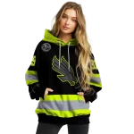 personalized north texas mean green safety motif black neon green hoodie best selling