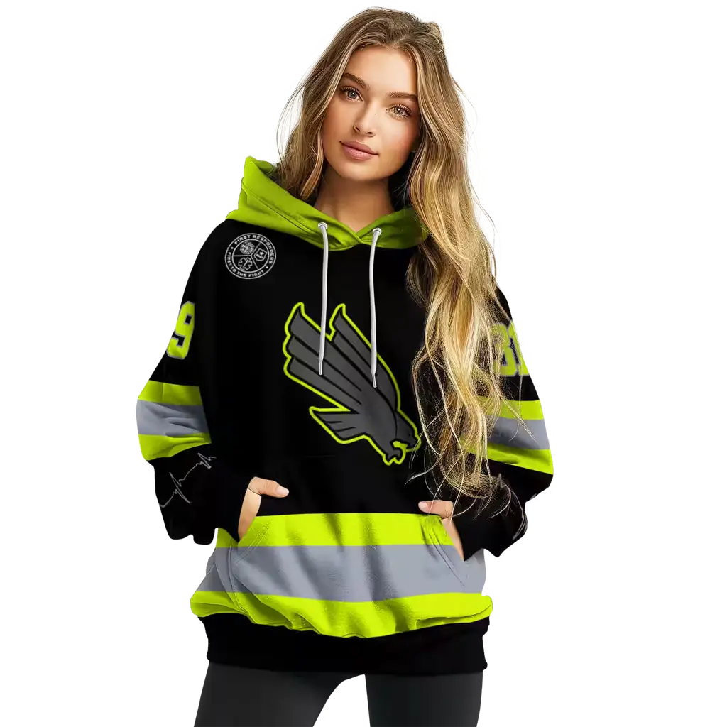 personalized north texas mean green safety motif black neon green hoodie high quality personalized north texas mean green safety motif black neon green hoodie high quality