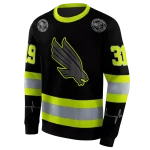 personalized north texas mean green safety motif black neon green hoodie best selling