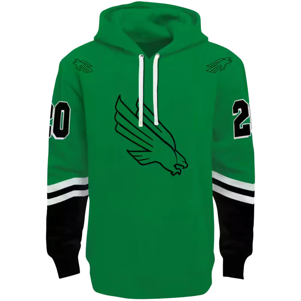 personalized north texas mean green striped sleeves green hoodie best selling personalized north texas mean green striped sleeves green hoodie best selling