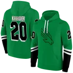 personalized north texas mean green striped sleeves green hoodie best selling