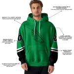 personalized north texas mean green striped sleeves green hoodie best selling