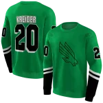 personalized north texas mean green striped sleeves green hoodie best selling