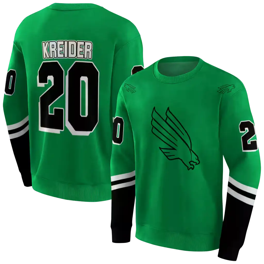 personalized north texas mean green striped sleeves green hoodie premium grade personalized north texas mean green striped sleeves green hoodie premium grade