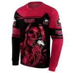 personalized northern illinois huskies grim reaper red black hoodie best selling