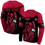 personalized northern illinois huskies grim reaper red black hoodie best selling