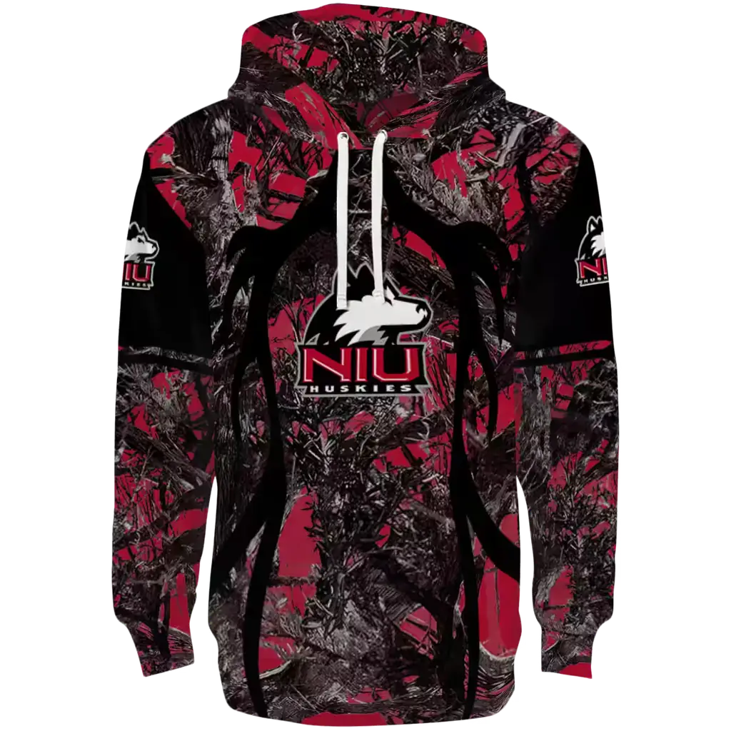 personalized northern illinois huskies hunting theme red black hoodie best selling personalized northern illinois huskies hunting theme red black hoodie best selling