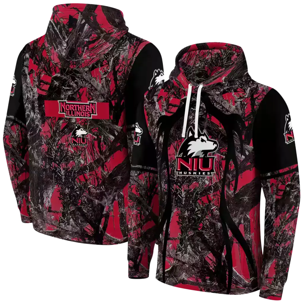 personalized northern illinois huskies hunting theme red black hoodie fashion forward personalized northern illinois huskies hunting theme red black hoodie fashion forward
