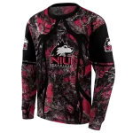 personalized northern illinois huskies hunting theme red black hoodie best selling