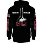 personalized northern illinois huskies punisher skull black hoodie best selling