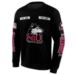 personalized northern illinois huskies punisher skull black hoodie best selling