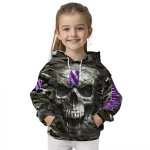 personalized northwestern wildcats camo skull hoodie best selling