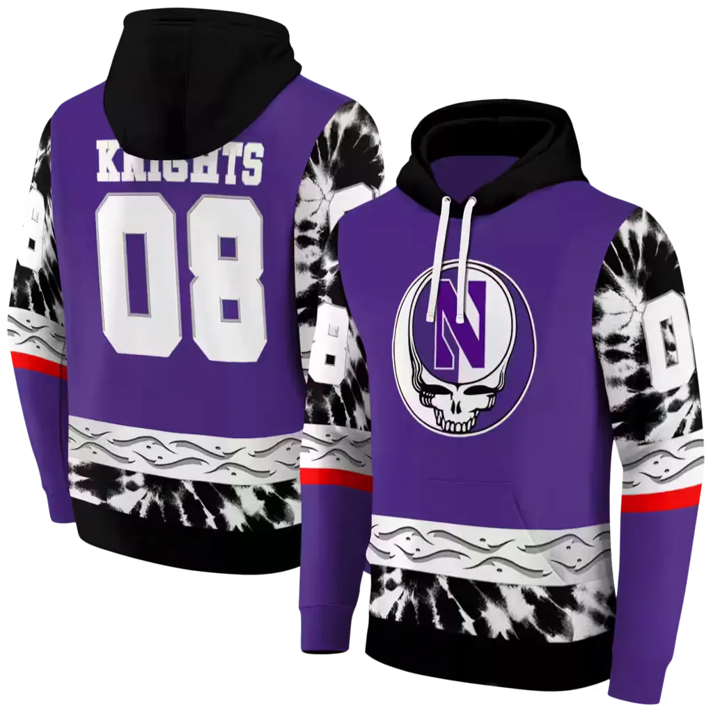 personalized northwestern wildcats grateful vibes purple hoodie fashion forward personalized northwestern wildcats grateful vibes purple hoodie fashion forward