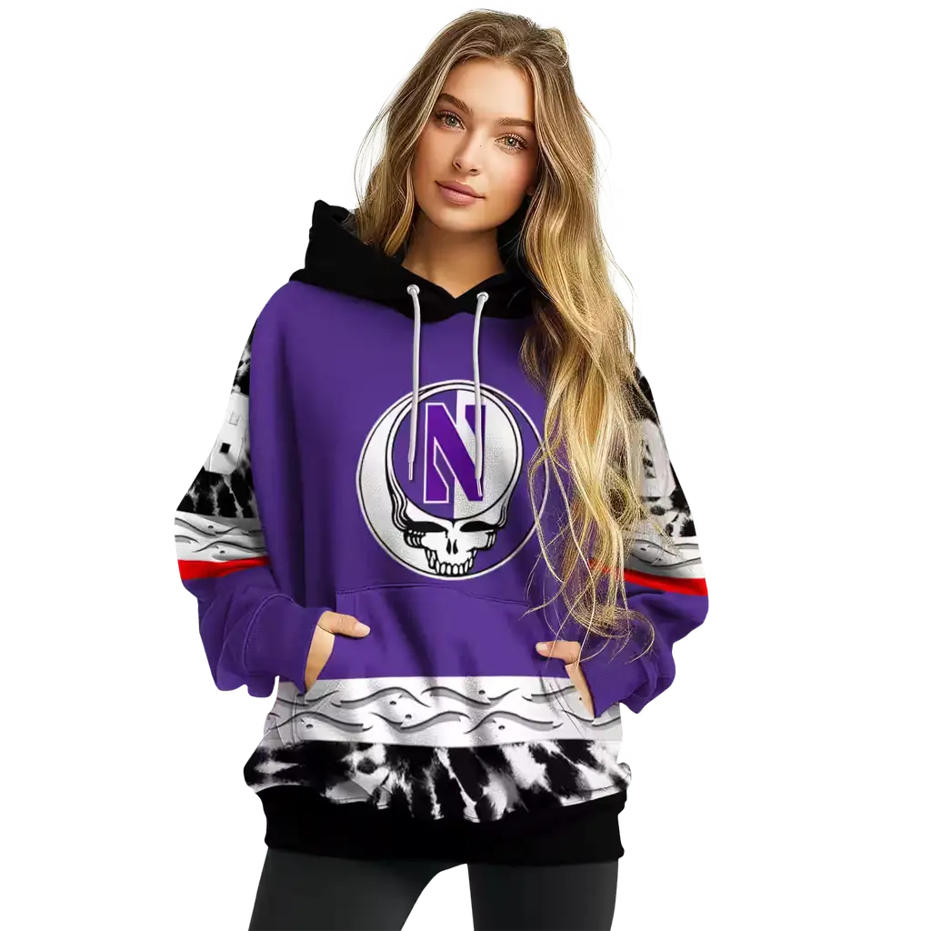 personalized northwestern wildcats grateful vibes purple hoodie high quality personalized northwestern wildcats grateful vibes purple hoodie high quality