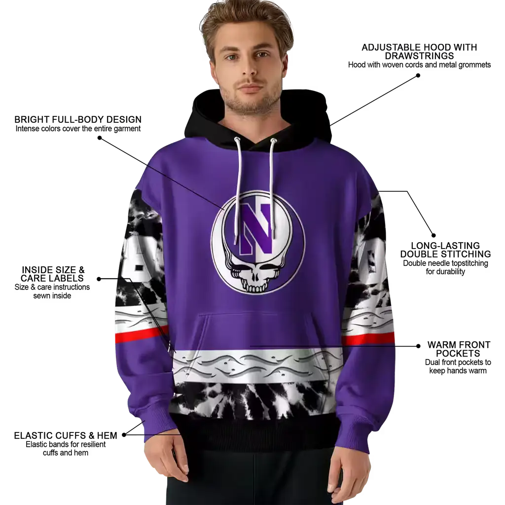 personalized northwestern wildcats grateful vibes purple hoodie latest model personalized northwestern wildcats grateful vibes purple hoodie latest model