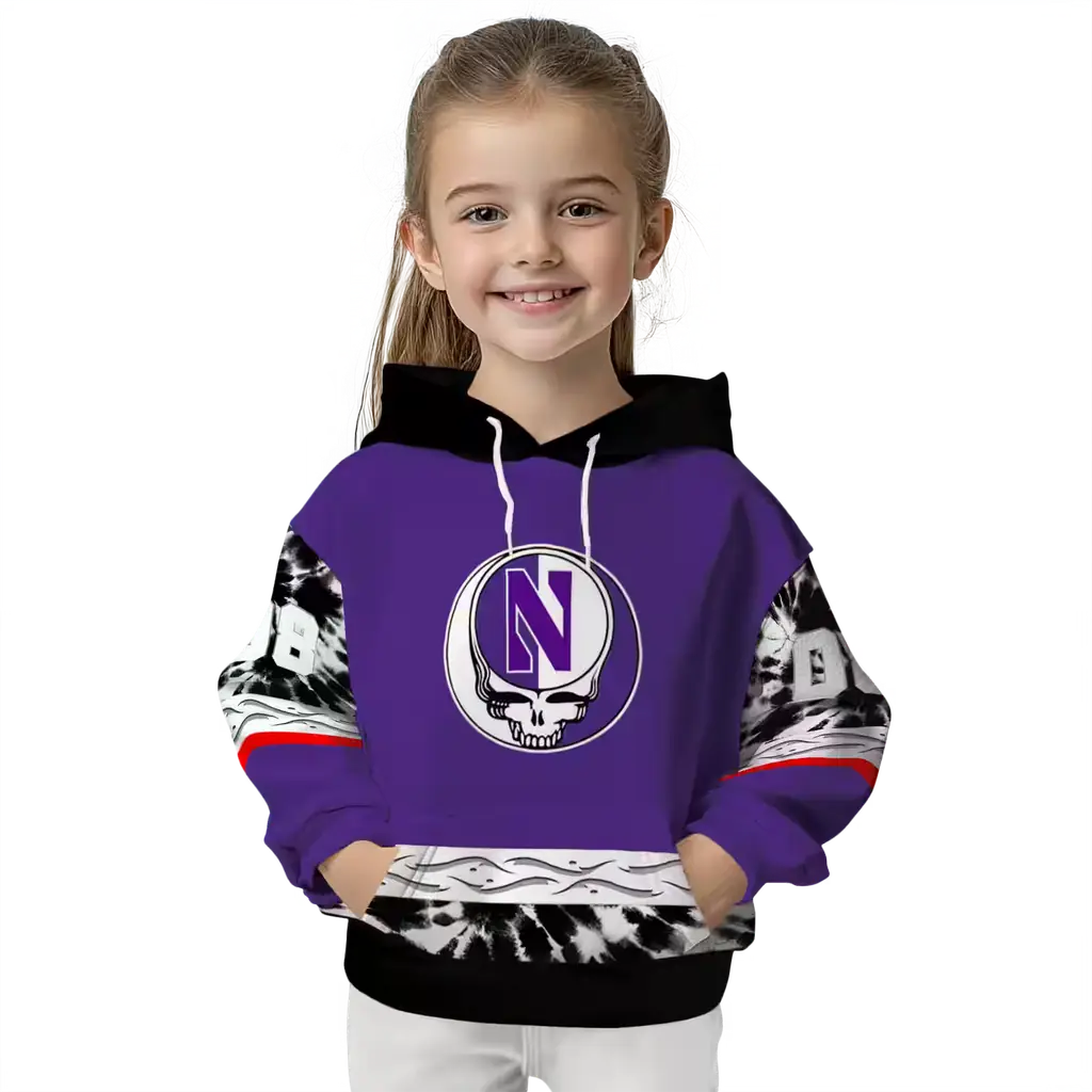 personalized northwestern wildcats grateful vibes purple hoodie top rated personalized northwestern wildcats grateful vibes purple hoodie top rated