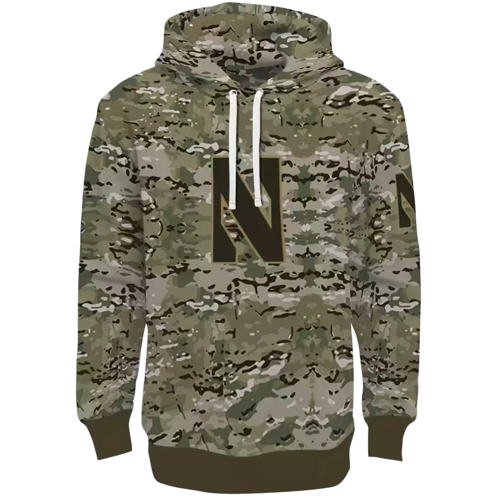 personalized northwestern wildcats military style hoodie best selling personalized northwestern wildcats military style hoodie best selling