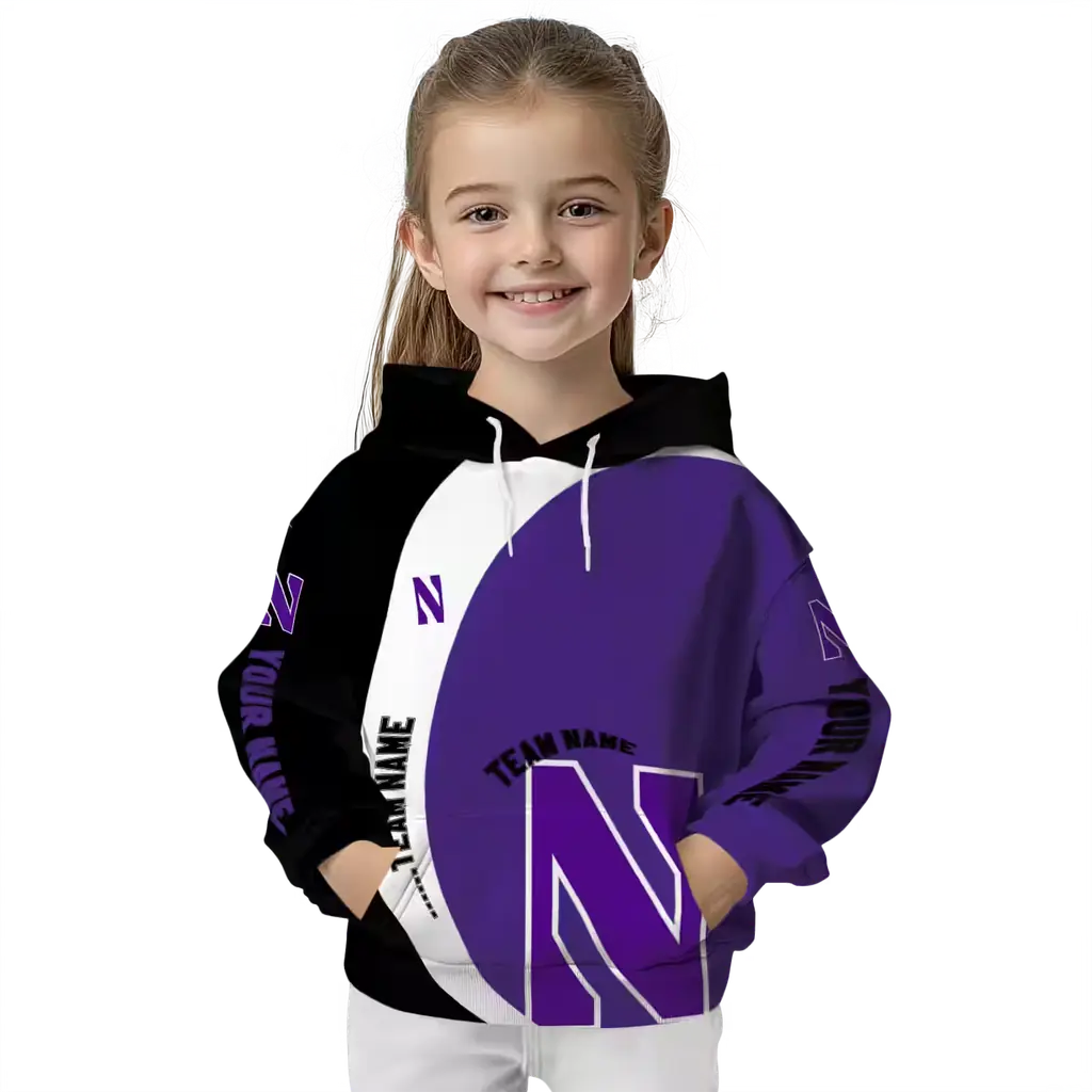 personalized northwestern wildcats minimalist design purple black hoodie top rated personalized northwestern wildcats minimalist design purple black hoodie top rated