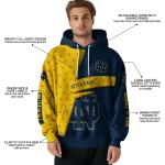 personalized notre dame fighting irish abstract shape navy hoodie best selling