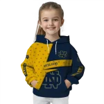 personalized notre dame fighting irish abstract shape navy hoodie best selling