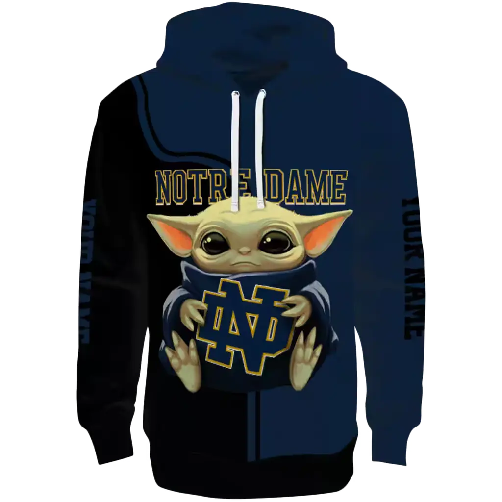 personalized notre dame fighting irish baby yoda navy black hoodie best selling personalized notre dame fighting irish baby yoda navy black hoodie best selling