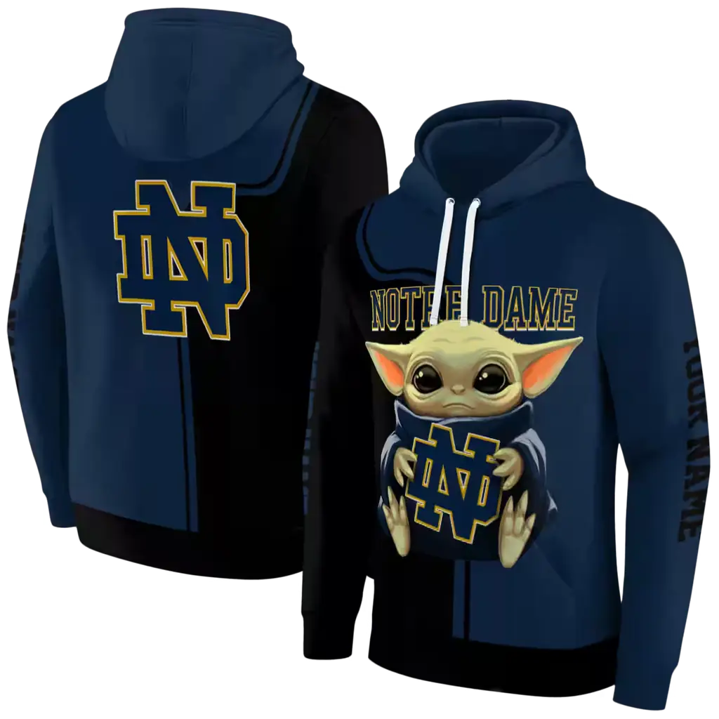 personalized notre dame fighting irish baby yoda navy black hoodie fashion forward personalized notre dame fighting irish baby yoda navy black hoodie fashion forward