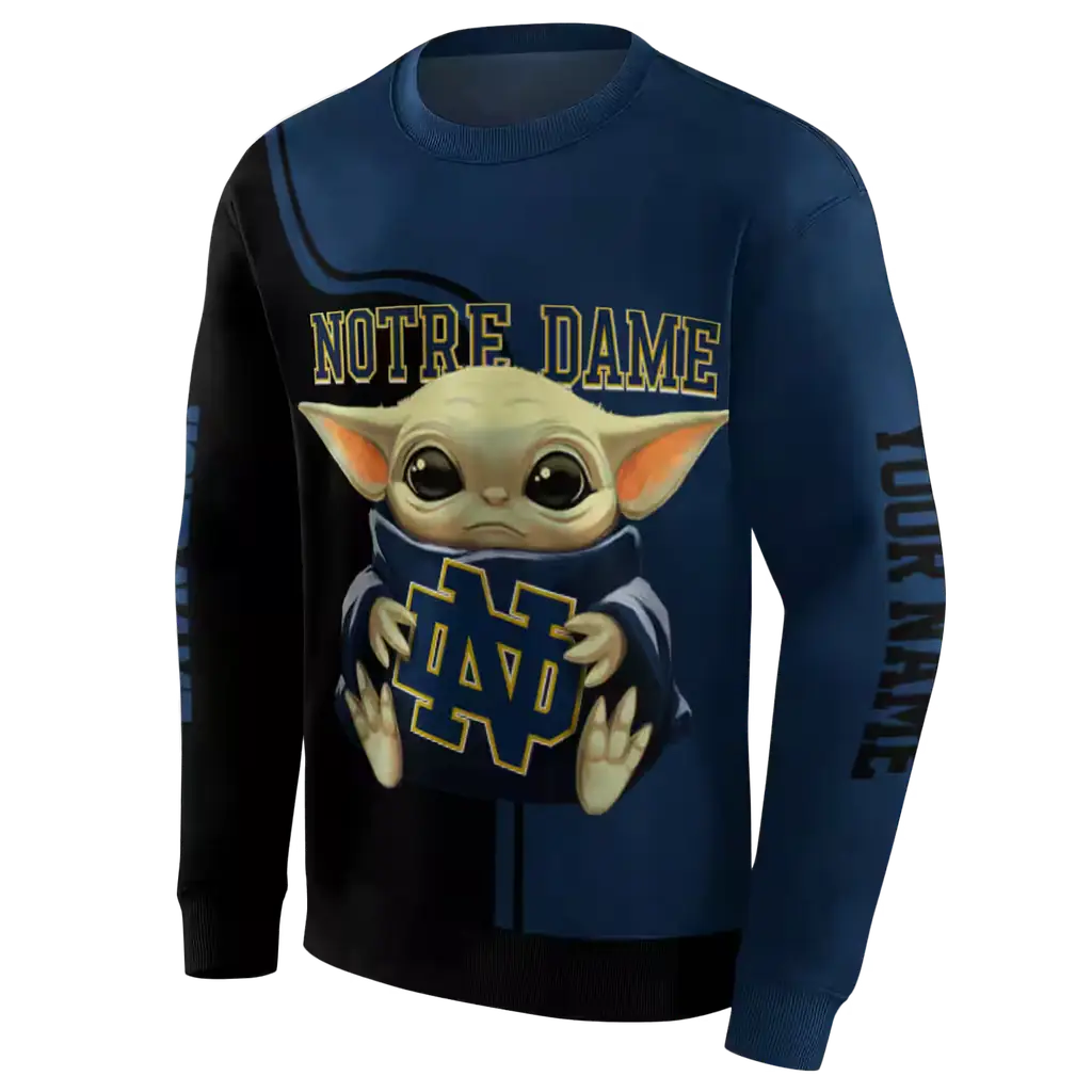 personalized notre dame fighting irish baby yoda navy black hoodie new arrival personalized notre dame fighting irish baby yoda navy black hoodie new arrival