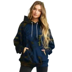personalized notre dame fighting irish deer silhouette navy hoodie best selling