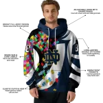 personalized notre dame fighting irish puzzle pieces navy hoodie best selling