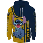 personalized notre dame fighting irish stitch navy hoodie best selling