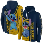 personalized notre dame fighting irish stitch navy hoodie best selling