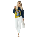 personalized notre dame fighting irish stitch navy hoodie best selling