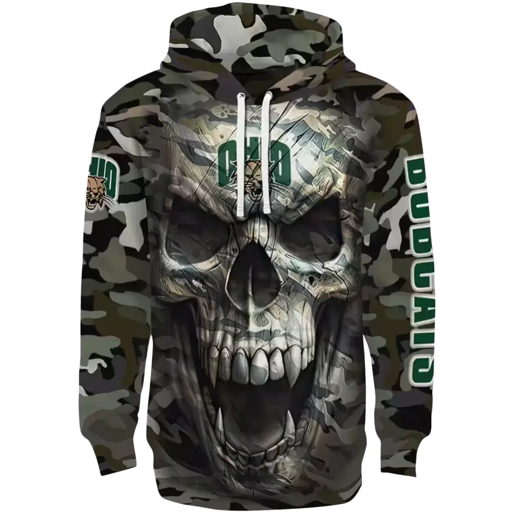 personalized ohio bobcats camo skull hoodie best selling personalized ohio bobcats camo skull hoodie best selling
